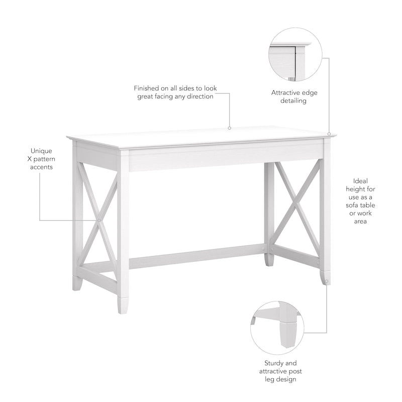 Bureau d'écriture en X, 1 personne, 48 po, multicolore