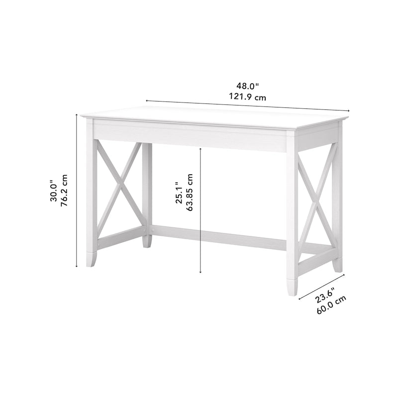 Bureau d'écriture en X, 1 personne, 48 po, multicolore