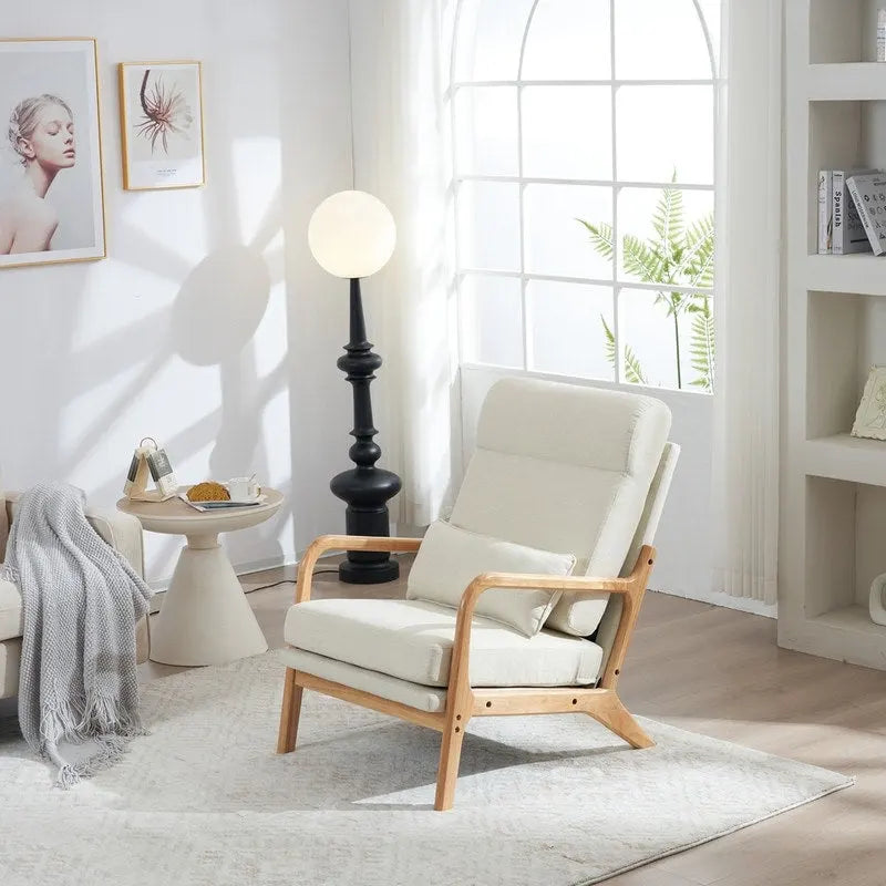 Fauteuil à bascule/fauteuil d'appoint rembourré double usage à dossier haut 39,37 W