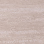 Table basse à deux niveaux marron et blanc avec étagère de rangement