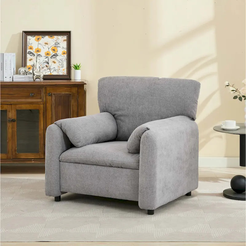 Fauteuil d'appoint surdimensionné de style moderne pour salon, chambre à coucher