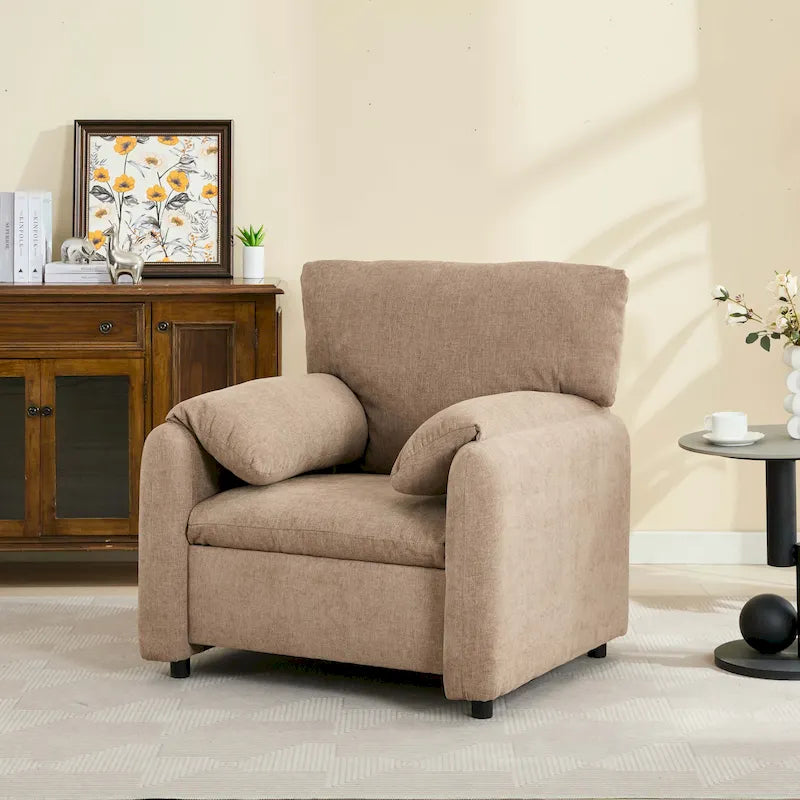 Fauteuil d'appoint surdimensionné de style moderne pour salon, chambre à coucher