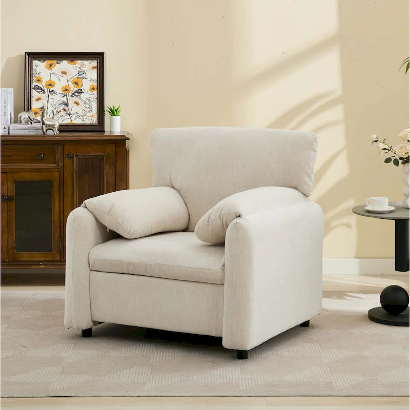 Fauteuil d'appoint surdimensionné de style moderne pour salon, chambre à coucher