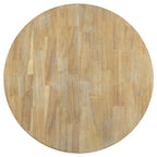 Table de salle à manger ronde et extensible de style ferme en bois avec 16 rallonges
