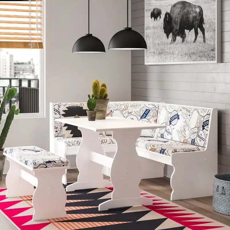 Ensemble de salle à manger 3 pièces Hannah Breakfast Nook