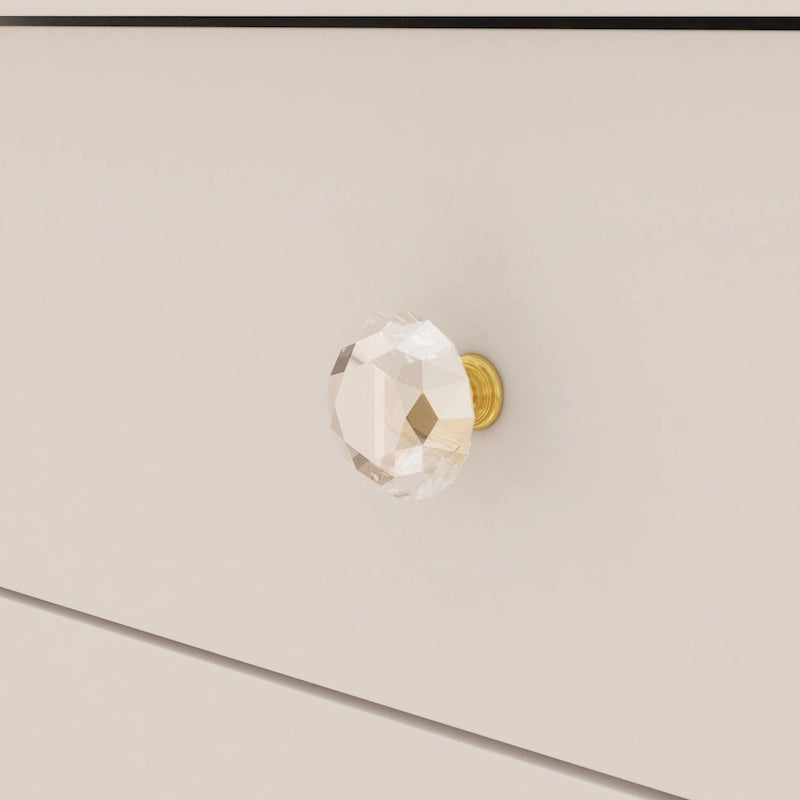 Coiffeuse LED de luxe avec 9 tiroirs, station de maquillage élégante