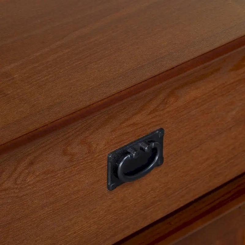 Meuble d'angle en chêne – style Mission, 2 portes, 34"H x 24"L x 18"P