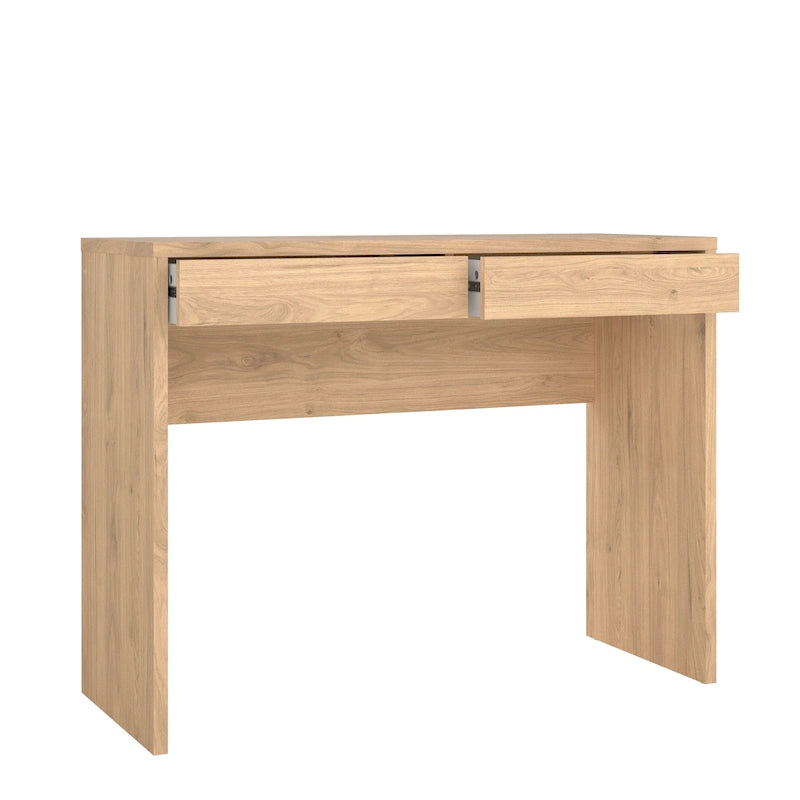 Bureau en hickory avec 2 tiroirs, assemblage à 2 personnes