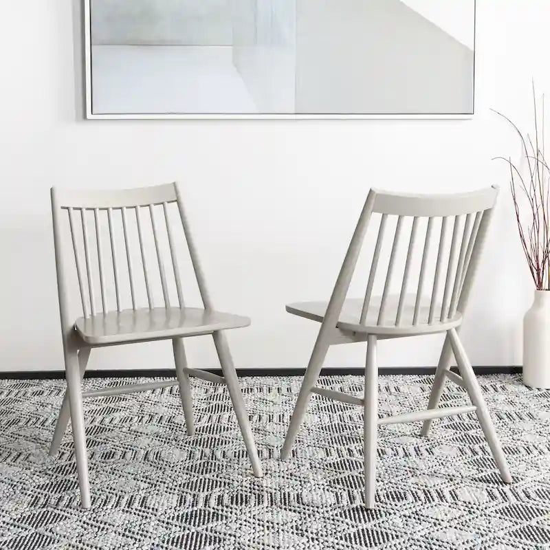 Chaise de salle à manger Black Spindle, lot de 2 – 53 cm (L) x 56 cm (P) x 86 cm (H)