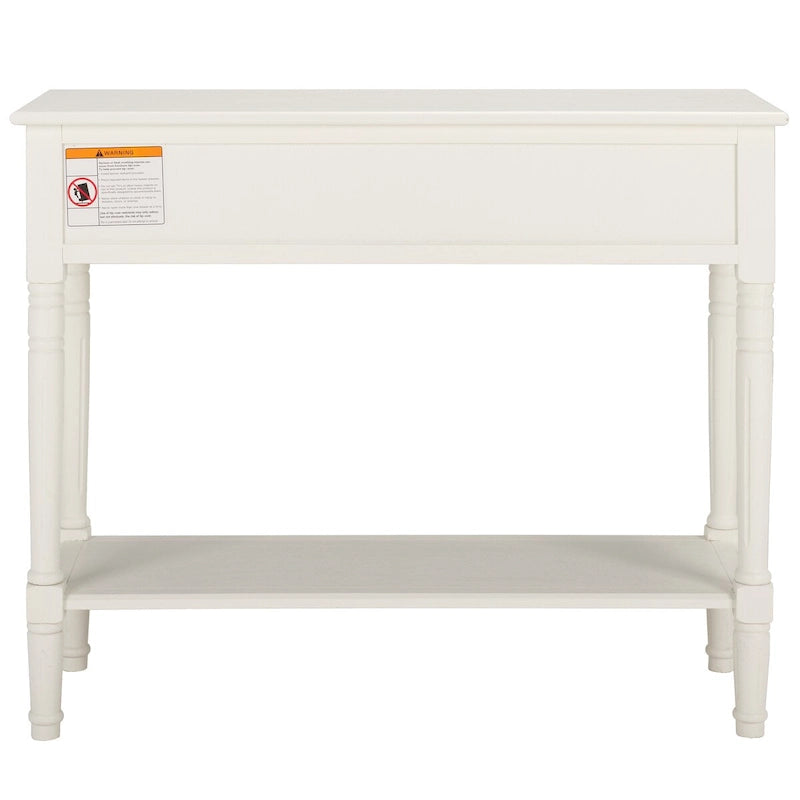 Console 2 tiroirs – Finition vieillie, 5 couleurs, 91 cm L (1 utilisateur)