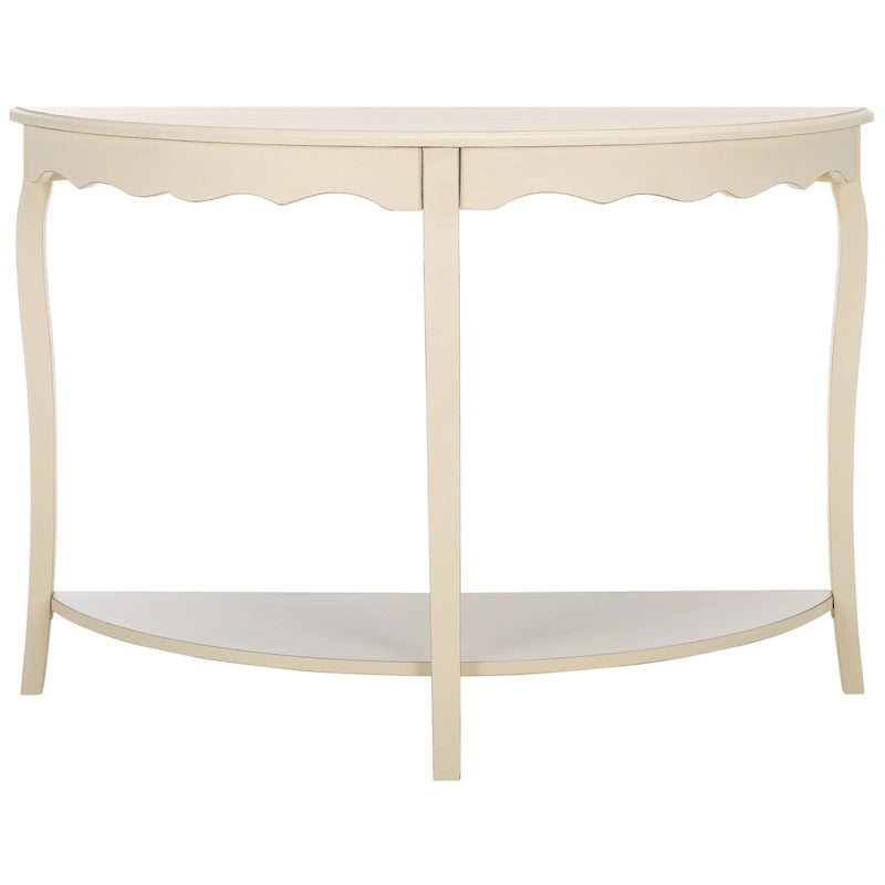 Console demi-lune 48" – Pieds cabriole, style français | 5 coloris