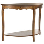 Console demi-lune 48" – Pieds cabriole, style français | 5 coloris