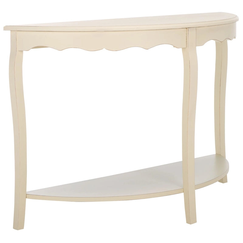 Console demi-lune 48" – Pieds cabriole, style français | 5 coloris