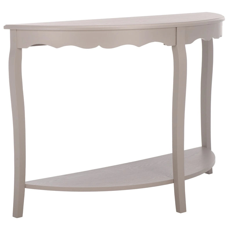 Console demi-lune 48" – Pieds cabriole, style français | 5 coloris