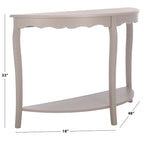 Console demi-lune 48" – Pieds cabriole, style français | 5 coloris