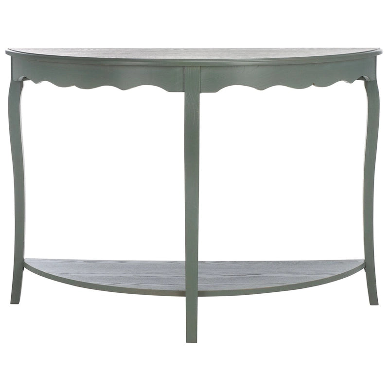 Console demi-lune 48" – Pieds cabriole, style français | 5 coloris
