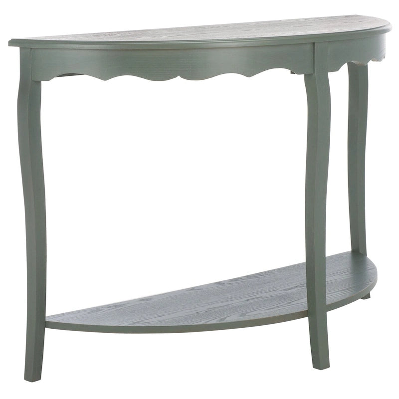 Console demi-lune 48" – Pieds cabriole, style français | 5 coloris