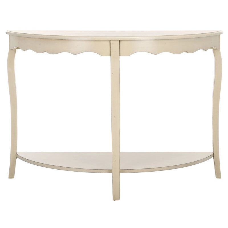 Console demi-lune 48" – Pieds cabriole, style français | 5 coloris