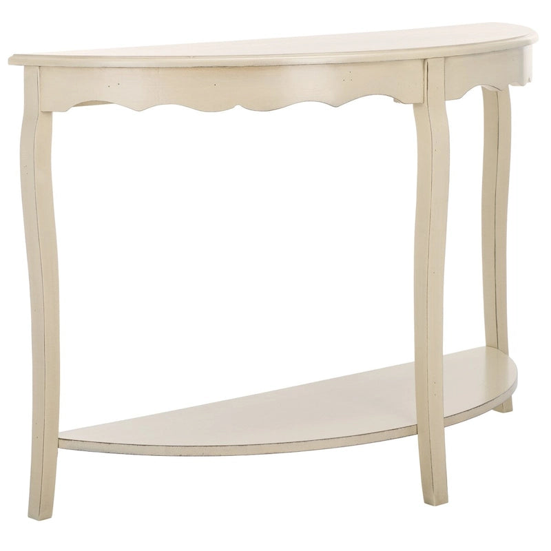 Console demi-lune 48" – Pieds cabriole, style français | 5 coloris