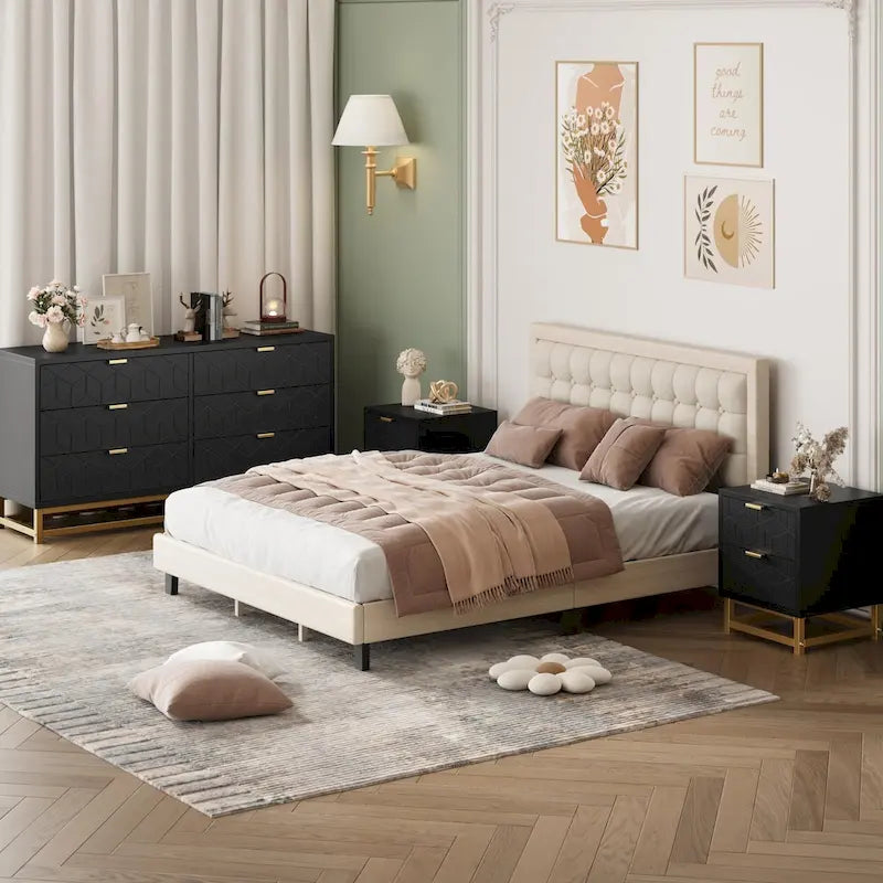 Commode de chambre, grande commode de rangement à 53,5 tiroirs