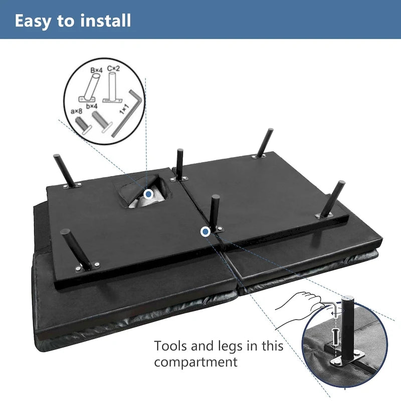 Canapé futon, canapé-lit pliant convertible rembourré pour petit espace de vie, appartement, dortoir, en similicuir