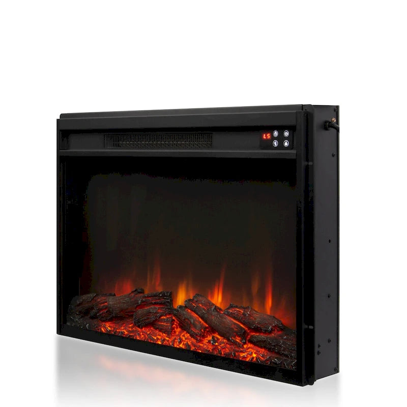 Meuble TV de ferme de 70 po avec cheminée, convient aux téléviseurs jusqu'à 75 po - 70 larg. x 30 haut. x 14.5 prof.