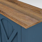 Meuble TV de ferme de 70 po avec cheminée, convient aux téléviseurs jusqu'à 75 po - 70 larg. x 30 haut. x 14.5 prof.