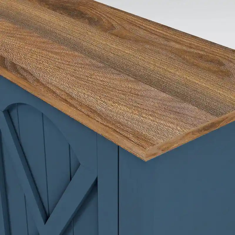 Meuble TV de ferme de 70 po avec cheminée, convient aux téléviseurs jusqu'à 75 po - 70 larg. x 30 haut. x 14.5 prof.