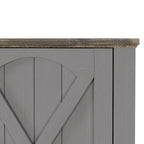 Meuble TV de ferme de 70 po avec cheminée, convient aux téléviseurs jusqu'à 75 po - 70 larg. x 30 haut. x 14.5 prof.