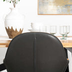 Chaises de salle à manger en similicuir gris / bleu foncé de style moderne du milieu du siècle – Lot de 2 / 4 / 6