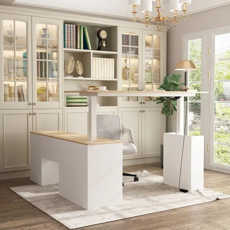 Table esthétique de bureau debout polyvalente 63W avec personnalisation de la hauteur