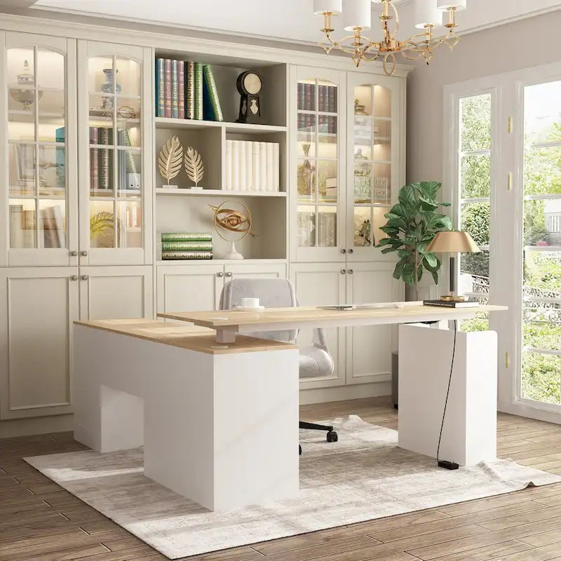 Table esthétique de bureau debout polyvalente 63W avec personnalisation de la hauteur