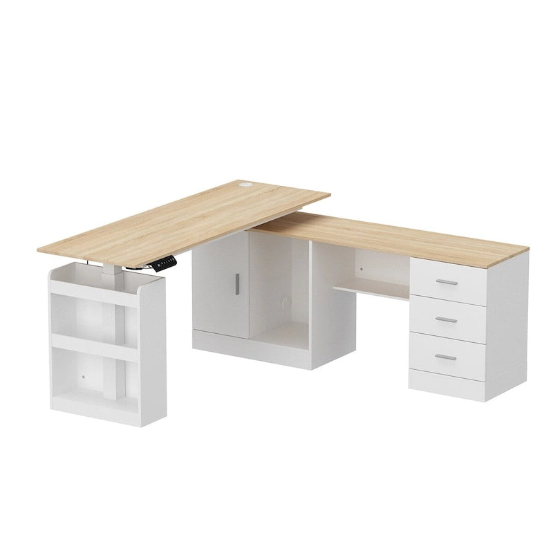 Table esthétique de bureau debout polyvalente 63W avec personnalisation de la hauteur