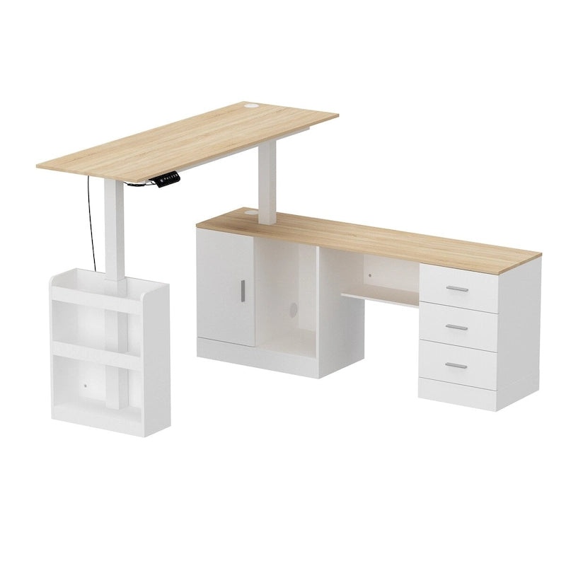 Table esthétique de bureau debout polyvalente 63W avec personnalisation de la hauteur