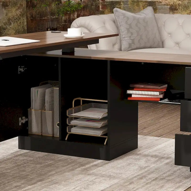 Table esthétique de bureau debout polyvalente 63W avec personnalisation de la hauteur