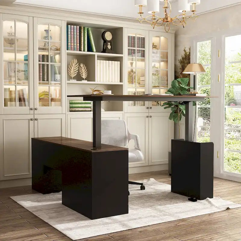 Table esthétique de bureau debout polyvalente 63W avec personnalisation de la hauteur