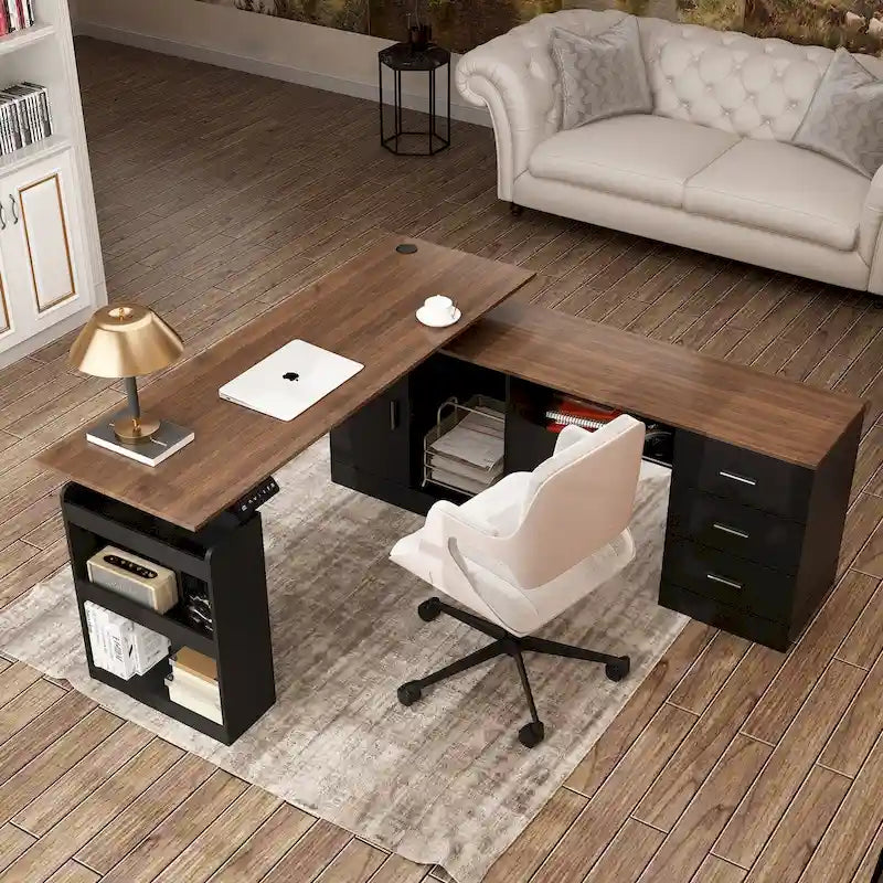 Table esthétique de bureau debout polyvalente 63W avec personnalisation de la hauteur