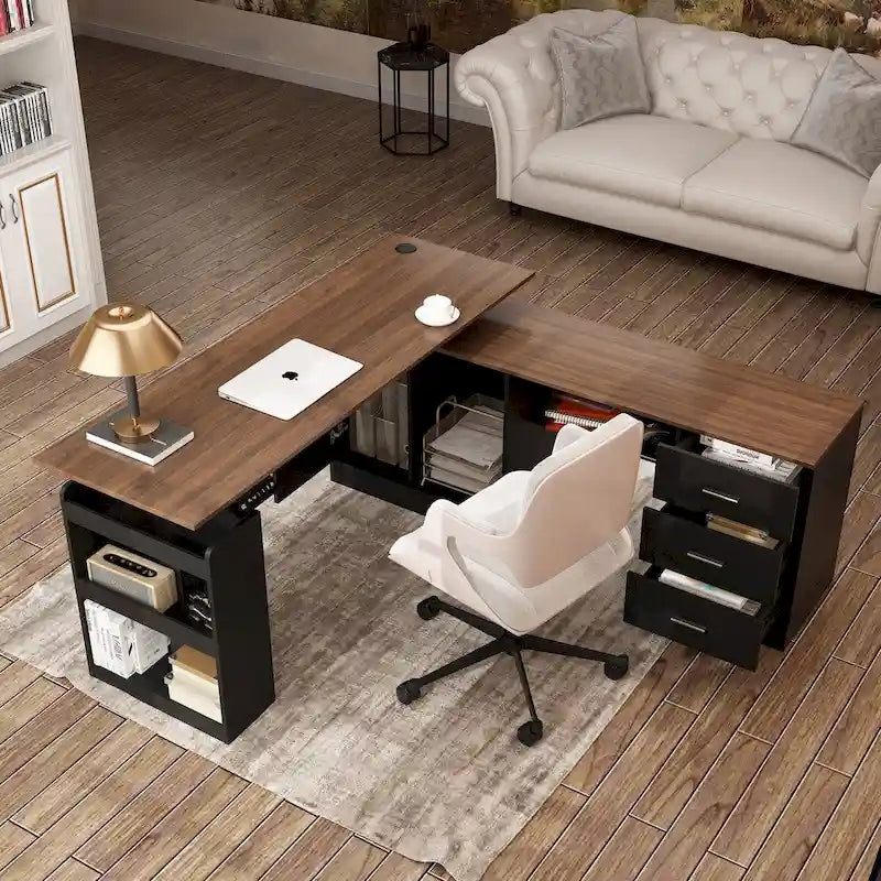 Table esthétique de bureau debout polyvalente 63W avec personnalisation de la hauteur