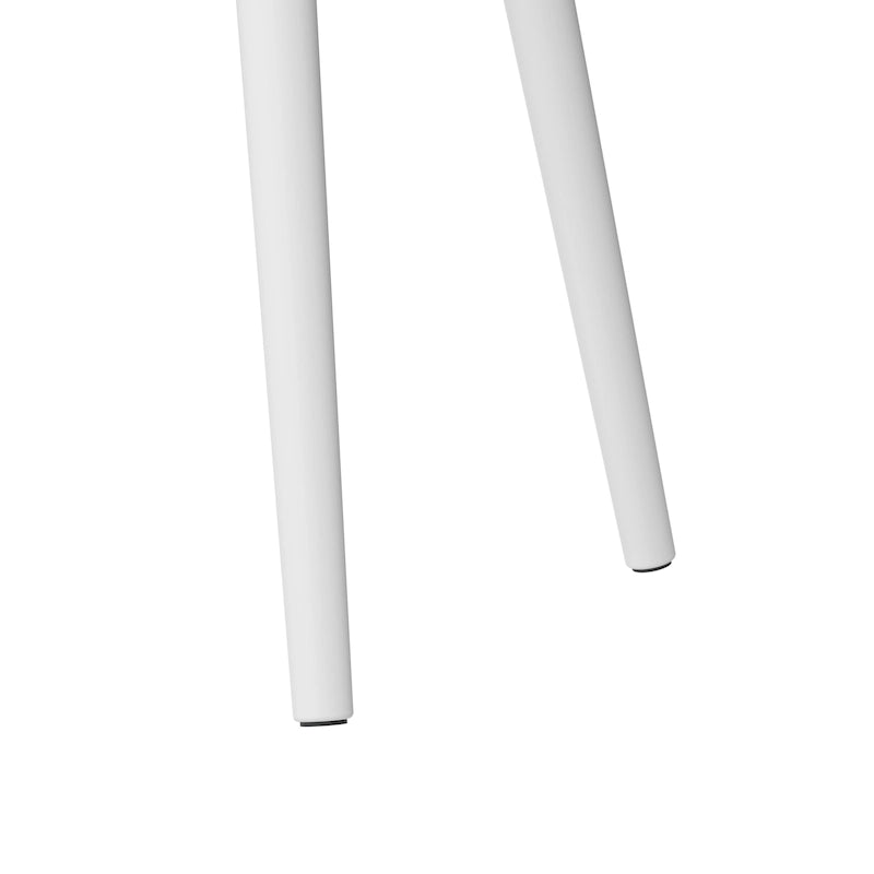 Bureau de 137 cm avec tiroir – Noyer foncé / Chêne naturel / Blanc pur, Monoposte