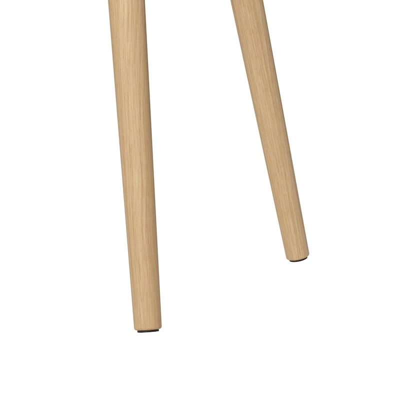 Bureau de 137 cm avec tiroir – Noyer foncé / Chêne naturel / Blanc pur, Monoposte