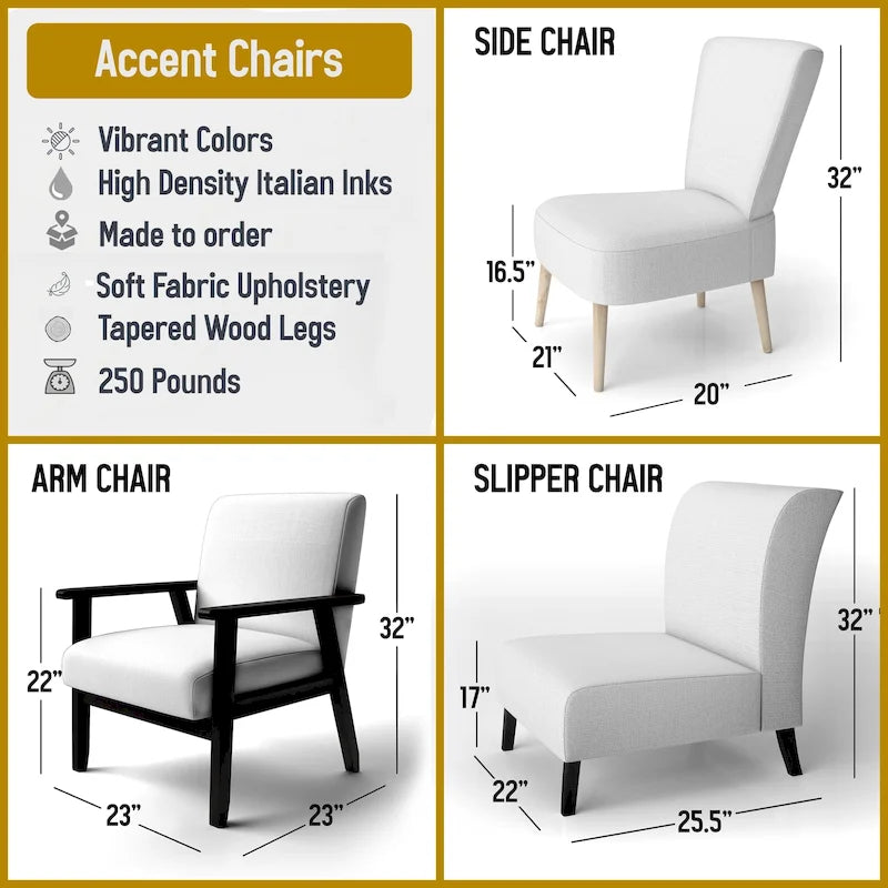 Fauteuil d'appoint abstrait marron et noir – Sans accoudoirs / crapaud / avec accoudoirs, 1 place