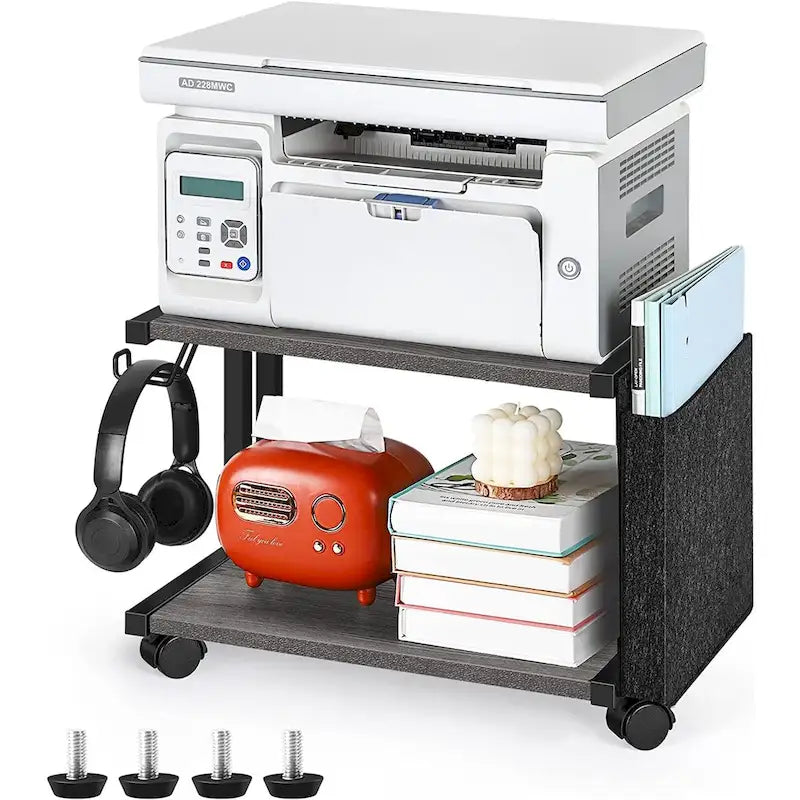 Meuble d'imprimante avec sac de rangement