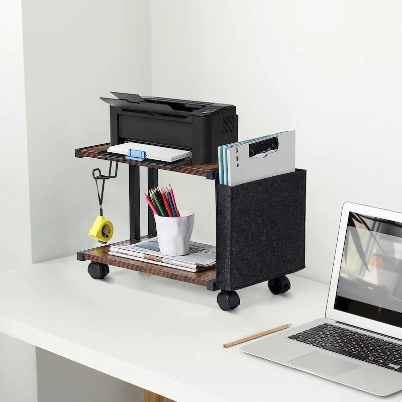 Meuble d'imprimante avec sac de rangement